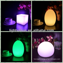 Color change LED home goods table lamps for bar or hotel